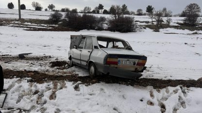 Köy korucusu kazada yaralandı