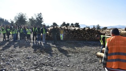 Köyceğiz Meslek Yüksek Okulu öğrencileri eğitimlerini arazide sürdürüyor