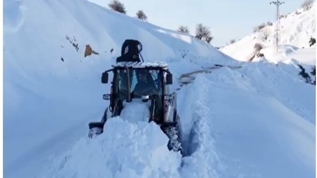 Kulp’ta kar yağışı görsel şölen oluşturdu