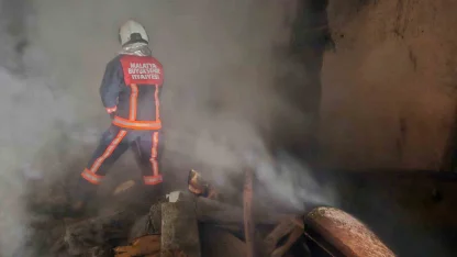 Malatya’da ev yangını