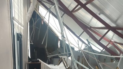 Malatya’da mevlit salonunun çatısı kardan çöktü