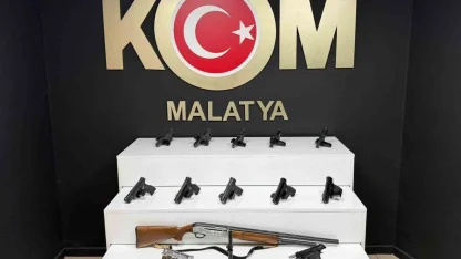 Malatya’da ruhsatsız silah operasyonu