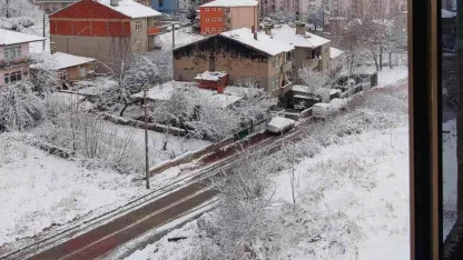 Malkara’da karda kartpostallık görüntüler oluştu