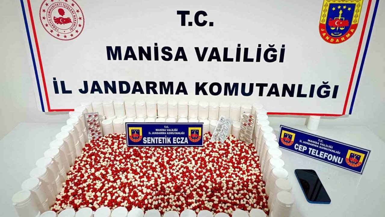 Manisa’da 6 bin 71 sentetik ecza ile yakalanan şüpheli tutuklandı