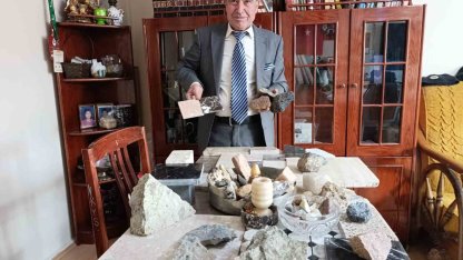 Manisa’da doğaltaş müzesi gibi ev