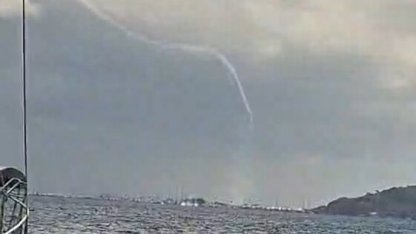 Marmaris Körfezi’nde hortum paniği