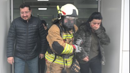 MASKİ’de yangın tatbikatı