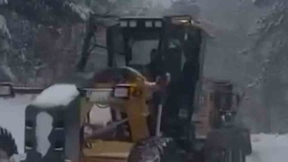 Mengen’de kar küreme çalışmaları başladı