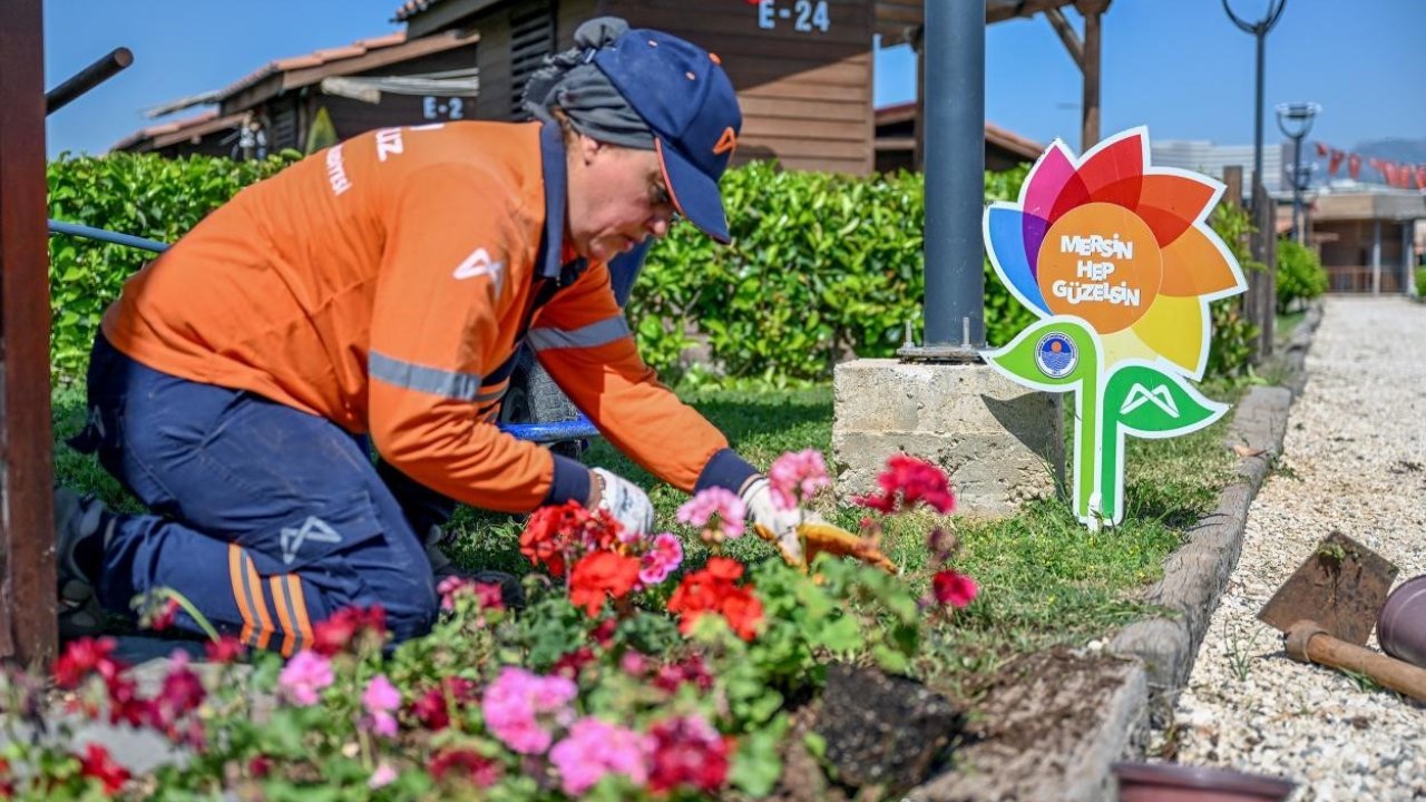 Mersin’de yeşil alanlar iklim dostu uygulamalarla büyütüldü