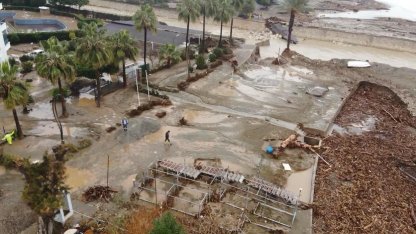 Mersin’de yıkılan köprü ve su basan sitelerin son durumu dronla görüntülendi