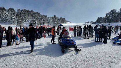 Murat Dağı Termal Kayak Merkezi, sömestirde tatilcilerin gözdesi oldu