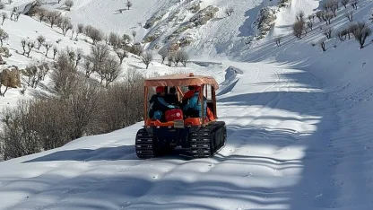 Nemrut Dağı eteklerinde hasta kurtarma operasyonu