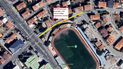 Nevşehir Bahçelievler Mahallesi’nde geçici trafik düzenlemesi