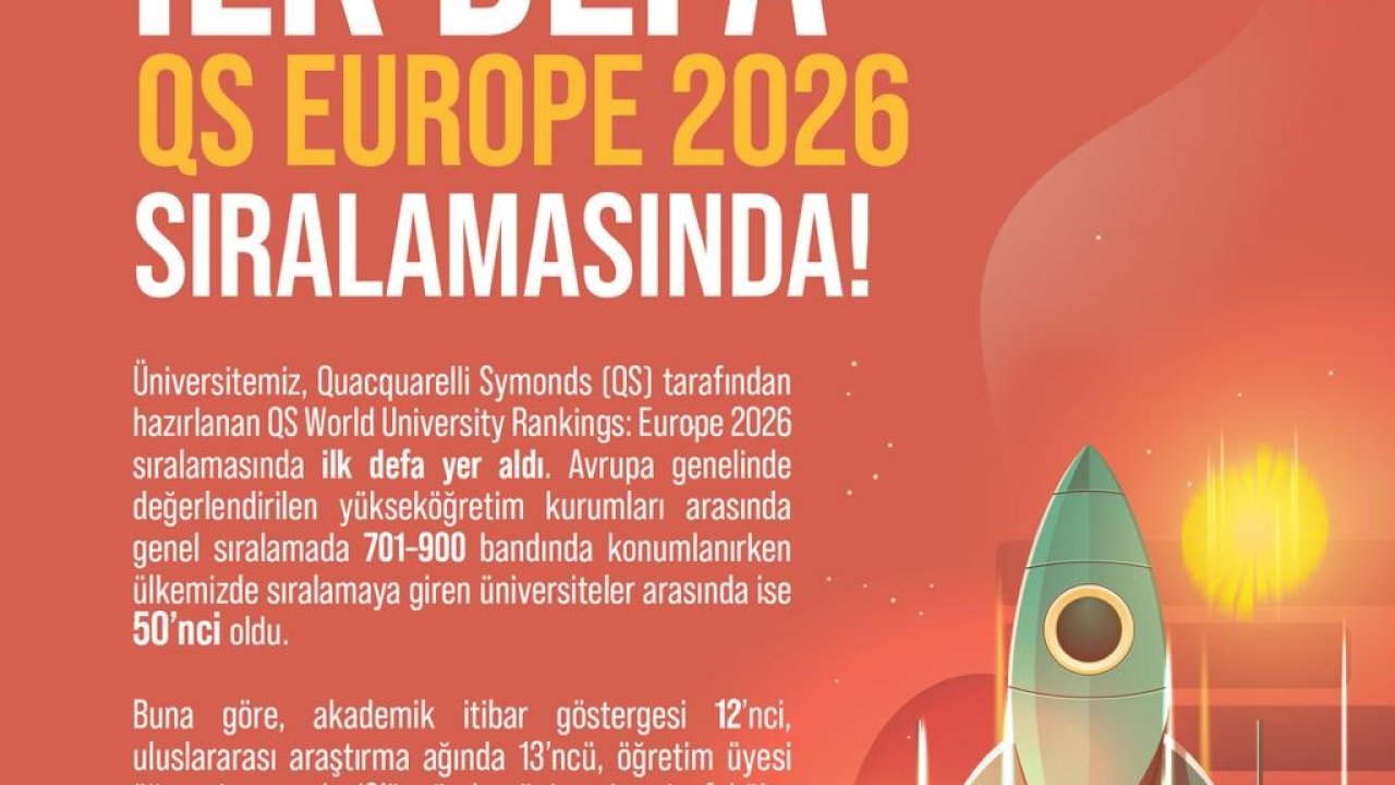 Niğde Ömer Halisdemir Üniversitesi QS Europe 2026 sıralamasına ilk kez girdi