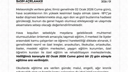 Niğde’de eğitime 1 gün ara verildi