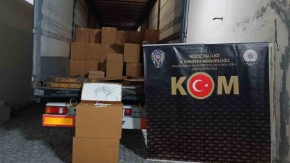 Niğde’de kaçak tütün operasyonu: 1 milyon makaron ele geçirildi