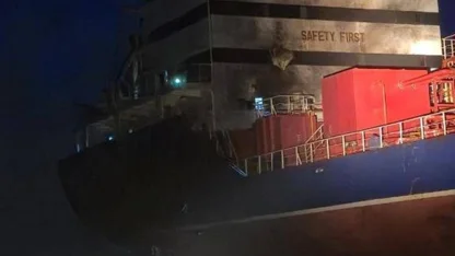 Odessa’da Rusya’nın saldırısında Türk gemisinin isabet aldığı anlara ilişkin görüntüler ortaya çıktı