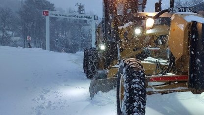 Osmangazi Belediyesi’nden karla mücadelede kesintisiz mesai