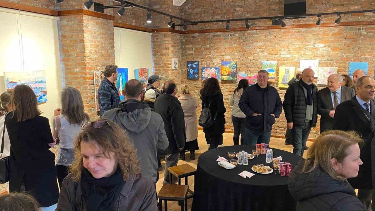 Otizmli ressam Alp Eren Candan’ın resim sergisi