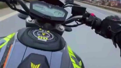 Otobanda 174 kilometre hızla ölüme meydan okuyan motosikletliye 45 bin TL ceza