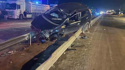 Payas’ta refüje çıkan otomobilin sürücüsü yaralandı