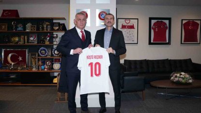 Rüştü Reçber, TFF Başkanı Hacıosmanoğlu ile görüştü