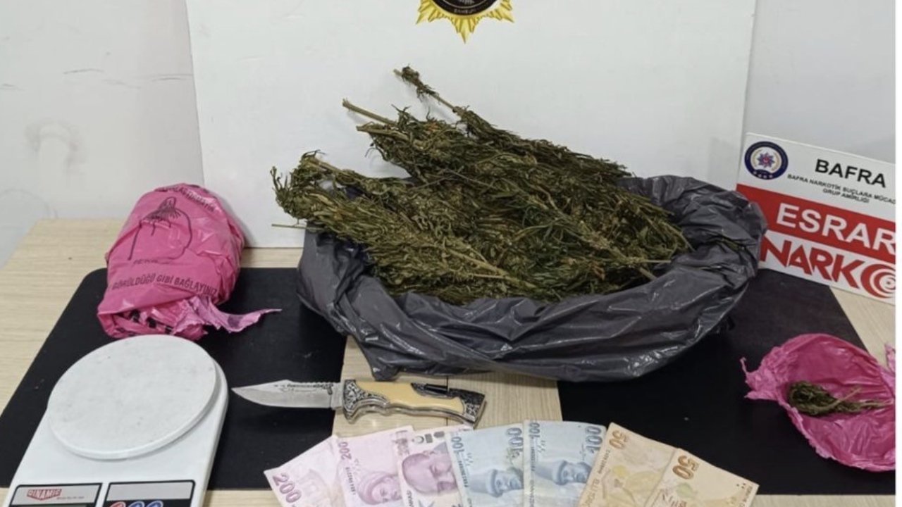 Samsun’da dört ilçede uyuşturucu operasyonu: 5 gözaltı