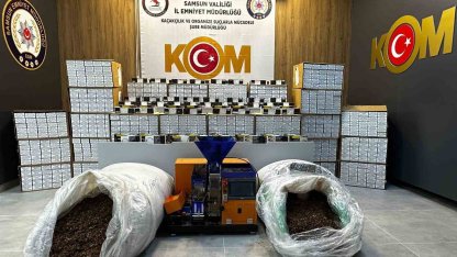 Samsun’da kaçak sigara ve tütün operasyonu: 280 bin adet makaron, 40 bin adet sigara ele geçirildi
