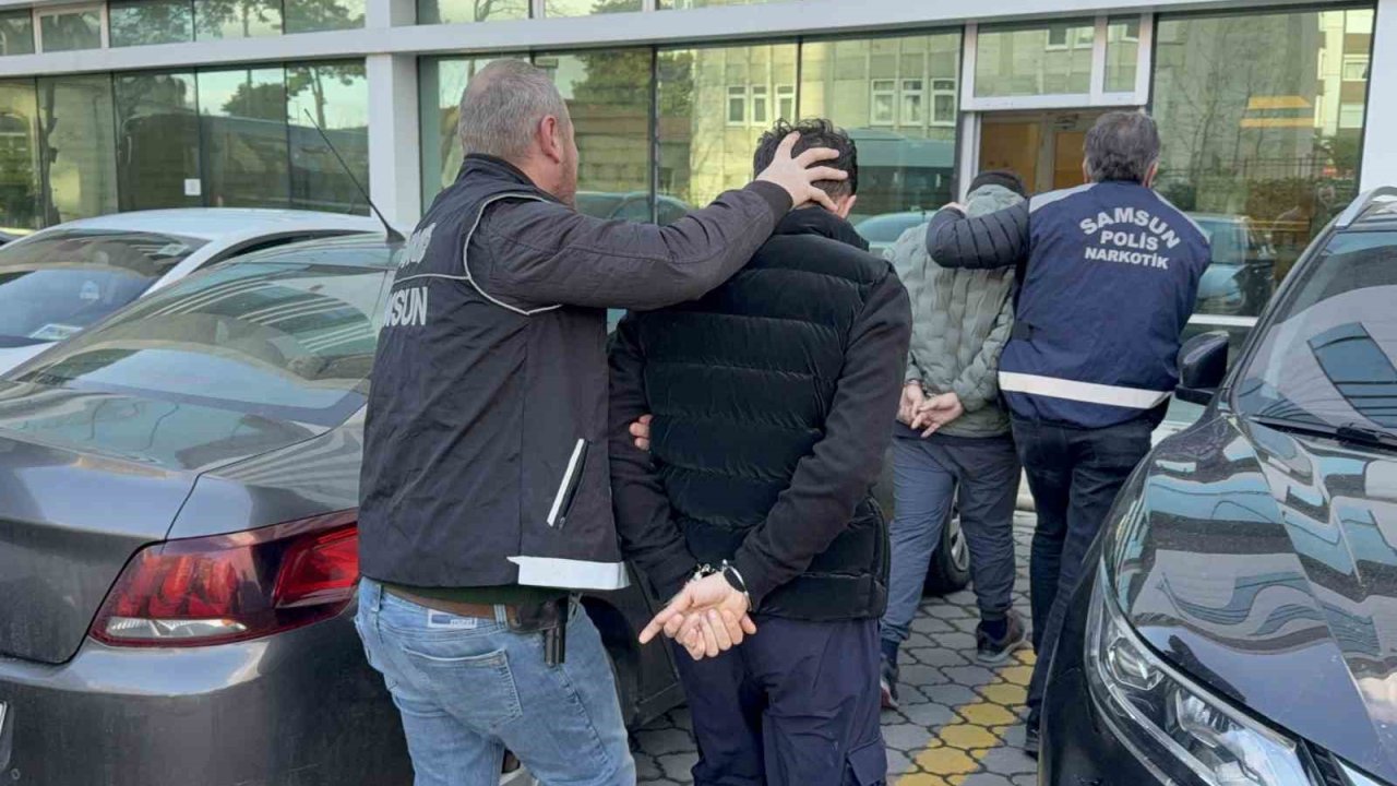 Samsun’da uyuşturucu operasyonu: 3 gözaltı