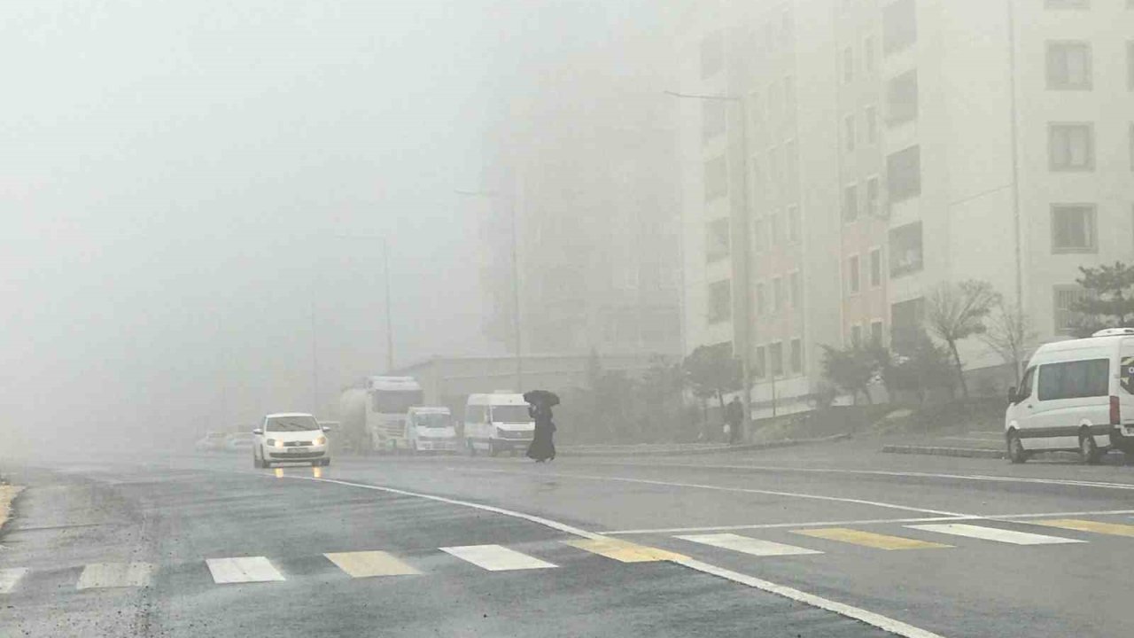 Şanlıurfa’da yoğun sis ve yağmur etkili oluyor