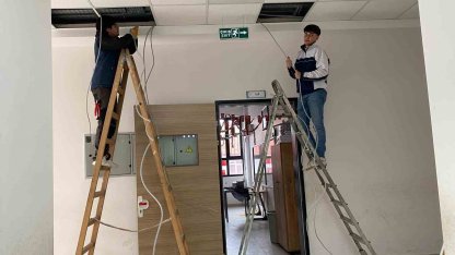 Sarıgöl’ün en büyük okulu klimalarla donatılıyor