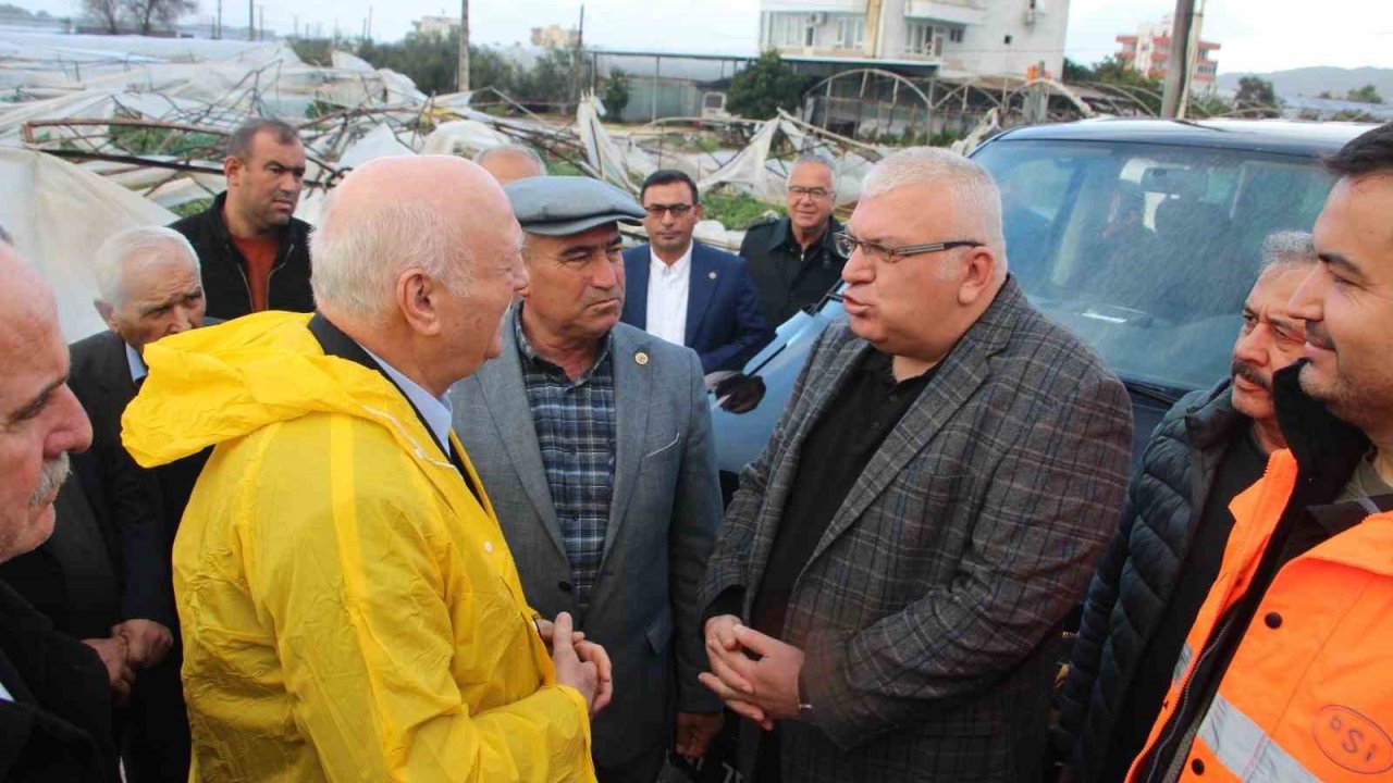 Şemsi Bayraktar’dan sel ve hortumdan zarar gören Antalyalı üreticiler için destek talebi