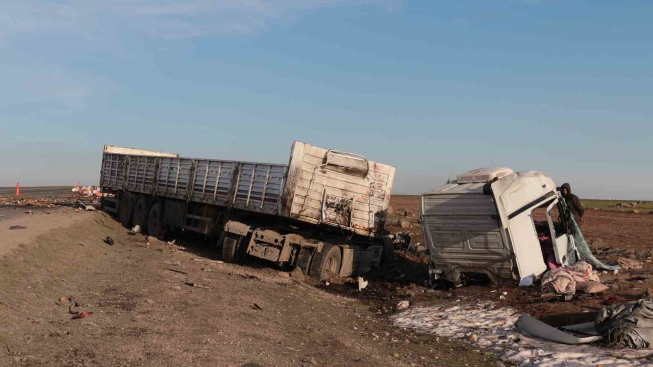 Şırnak’ta iki tır çarpıştı: 2 yaralı