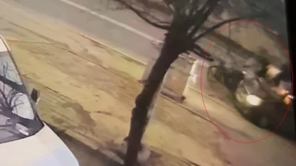 Tekirdağ’da 2 kişinin yaralandığı feci kaza kamerada