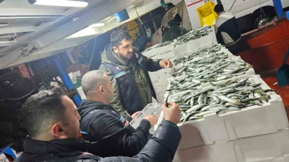 Tekirdağ’da gırgır teknelerinde su ürünleri denetimleri
