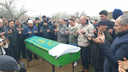 Tırın biçerek hayattan kopardığı sürücü son yolculuğuna uğurlandı