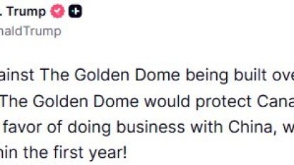 Trump’tan Kanada’ya Grönland tepkisi: "Altın Kubbe’ye karşı çıkarken, Çin ile iş yapmayı tercih ettiler"