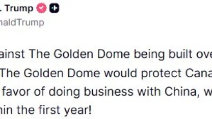 Trump’tan Kanada’ya Grönland tepkisi: "Altın Kubbe’ye karşı çıkarken, Çin ile iş yapmayı tercih ettiler"