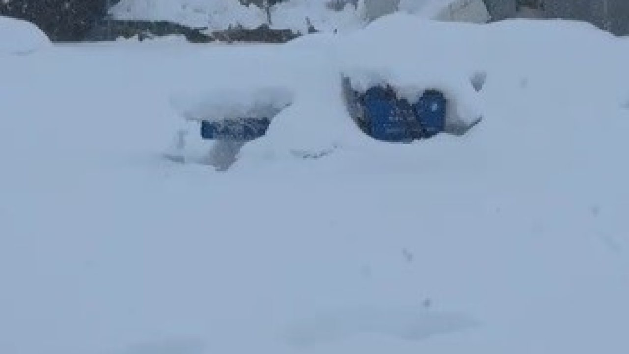 Tunceli’de kar yüküne dayanamayan iş yerinin çatısı çöktü