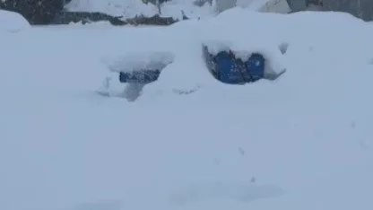 Tunceli’de kar yüküne dayanamayan iş yerinin çatısı çöktü