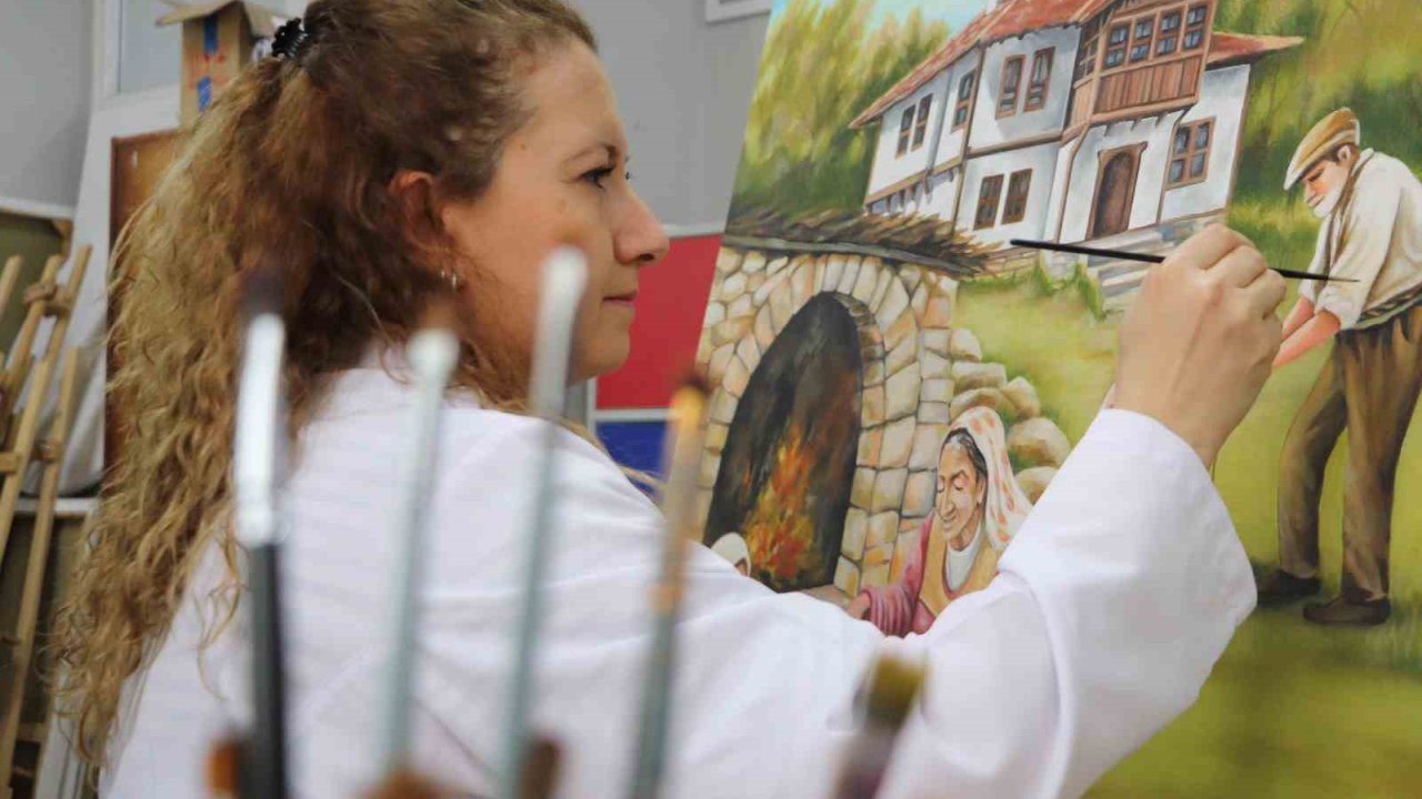 Türk aile yapısı yağlı boya tablolarıyla ölümsüzleşiyor