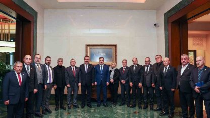 TÜRKYED Başkanı Çelik, Cumhurbaşkanı Yardımcısı  Yılmaz’a, küçükbaş hayvan yetiştiricilerinin sorunlarını anlattı