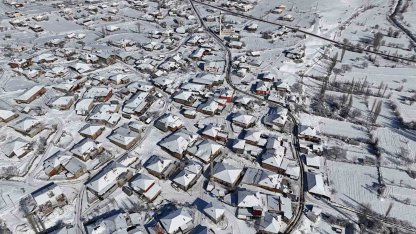 Uşak’ta kartpostallık kar manzaraları