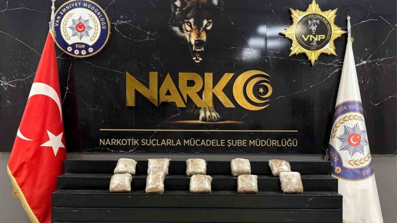 Van’da 13 kilo metamfetamin ele geçirildi