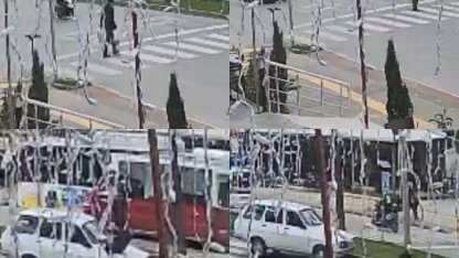 Yaya geçidinden geçerken otomobil çarptı: O anlar kamerada