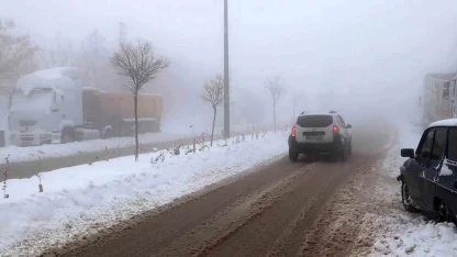 Yoğun sis Besni’yi etkisi altına aldı
