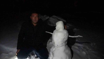 Yozgat’ta kar yağışı yüzleri güldürdü