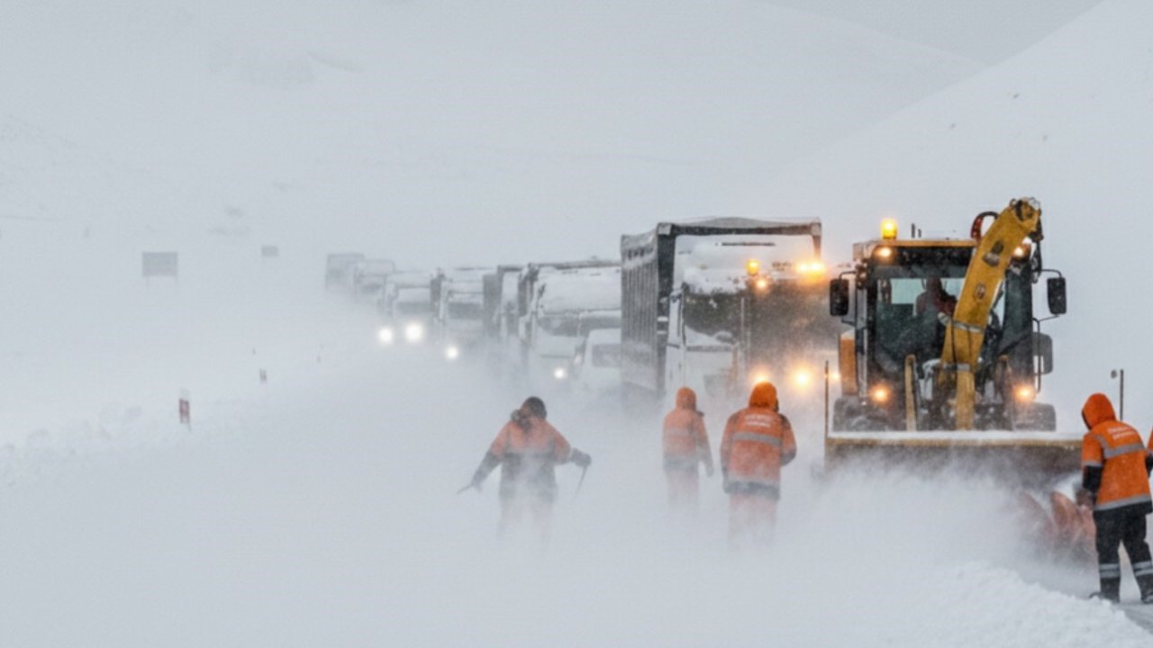 Yüksekova-Şemdinli yolunda kar esareti: Ulaşım tamamen durdu