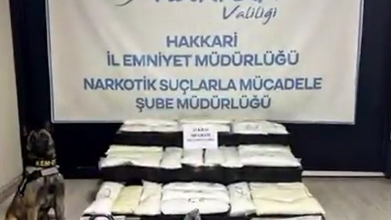 Yüksekova’da 63 kilo metamfetamin ele geçirildi