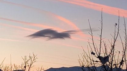Yüksekova’da gökyüzünde doğa şöleni: Bir bulut onlarca silüet